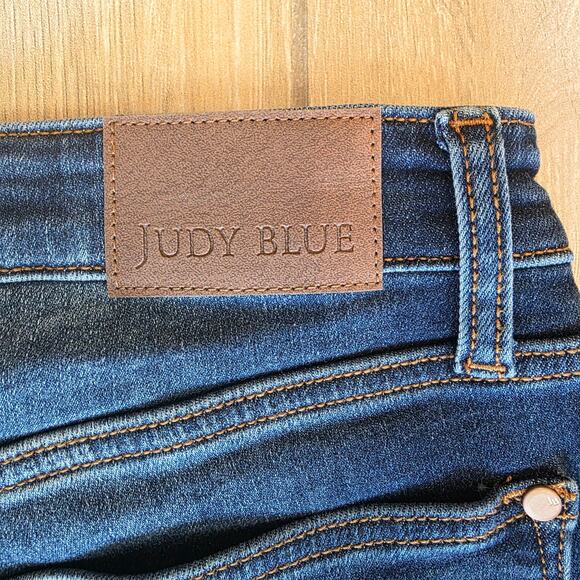 Judy Blue Women’s Jeans 7/28 High Rise Straight Leg Dark Wash Stretch Denim - Picture 7 of 13
